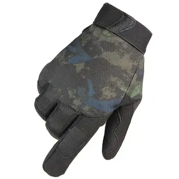 Уличные военные фанаты, Нейлоновые камуфляжные сетчатые дышащие перчатки, Защитные Тактические перчатки для альпинизма, велоспорта, спорта для взрослых