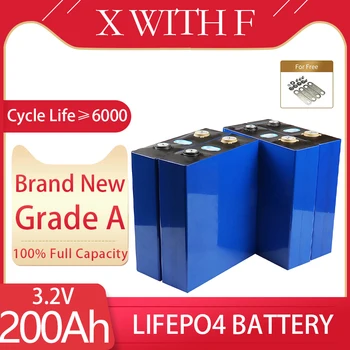 Аккумуляторная батарея Solar Power Bank 3,2 В 200 Ач с глубоким циклом LiFePO4, новый литий-ионно-фосфатный аккумулятор для фургона на колесах