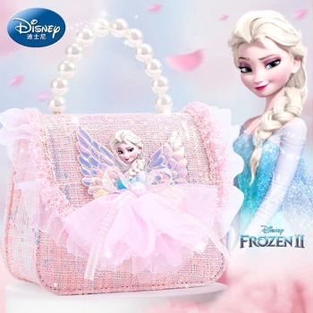 Диснеевская принцесса Эльза, Новые сумки для девочек, сумка через плечо, большая вместительная сумка через плечо для маленьких девочек