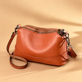 Простая и элегантная женская сумка 2023, новая мода, универсальная многослойная сумка через плечо для женщин