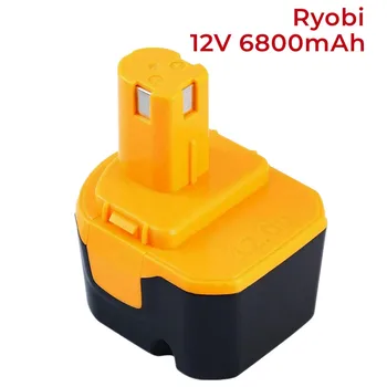 Аккумулятор 6800 мАч RYO12A NiMH Аккумулятор 12V Замена Для Ryobi 12v Battery B-8286 BPT1025 RY-1204 1400143 1400652 1400670 4400005