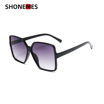Солнцезащитные очки ShoneMes Оверсайз, Женские, мужские, Градиентные солнцезащитные очки, Винтажные солнцезащитные очки в большой оправе для мужчин Унисекс
