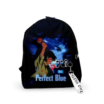 Модные предпочитают синие рюкзаки, школьные сумки для мальчиков / девочек, брелки с 3D-принтом, Оксфордские водонепроницаемые забавные милые маленькие рюкзаки