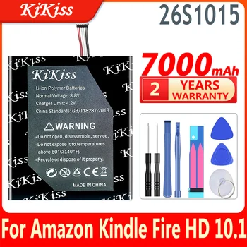 Аккумулятор KiKiss 26S1015-A, 2955C7, 58-000187 емкостью 7000 мАч для аккумуляторов Amazon Kindle Fire HD 10.1, Kindle Fire HD 10.1 7th, SL056ZE