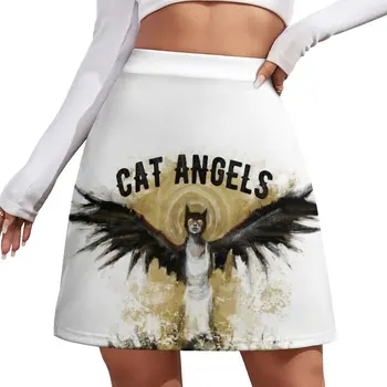 Мини-юбка Cat Angels элегантные социальные женские юбки мини-юбка