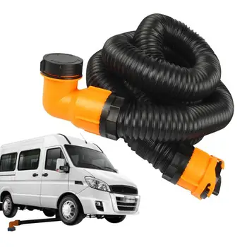 Комплект канализационного шланга для фургона, Портативный Комплект канализационного шланга для кемпера, Компактный, Вращающийся на 360 градусов, Штыковые фитинги для канализационного шланга Для