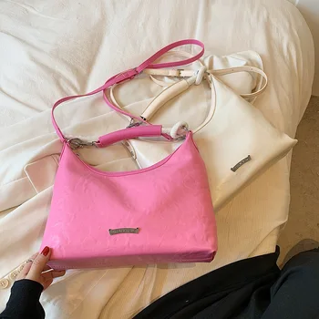 Сумки-хобо большой емкости, мягкие сумки-ранцы, Корейская сумка-мессенджер, сумка через плечо, сумка подмышками, Женская сумка через плечо, модная сумка