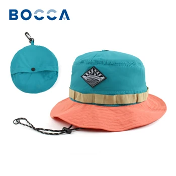 Японская быстросохнущая рыбацкая шляпа Bocca, Портативная панама, Широкополые шляпы, Мужская Женская летняя солнцезащитная сумка, Альпинистская уличная кепка