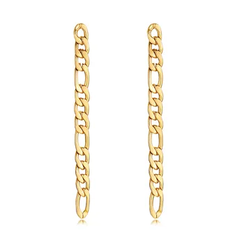 Минималистичные серьги-цепочки золотого цвета для женщин и девочек, Висячие серьги с длинной кисточкой, Индивидуальный ювелирный подарок для линии уха