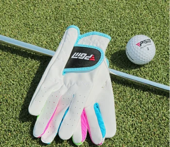 1 пара перчаток для гольфа PGM ST010, впитывающая пот Детская ткань из Микрофибры, Противоскользящая Мягкая Дышащая Спортивная перчатка для мальчиков и девочек