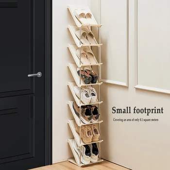 Простая стойка для обуви Угловой шкаф для обуви на домашней двери, Многослойный шов, небольшая общая гостиная, спальня, вешалки для тапочек в ванной комнате