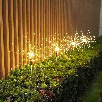 Садовый светодиодный светильник на солнечной энергии, Одуванчик, декор для свадебной вечеринки, ночник, наземный светильник для дворов
