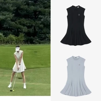 Женская юбка для тренировок по гольфу, Новинка 2023 года, спортивная юбка без рукавов на открытом воздухе + защитные шорты, 2 шт. Женская одежда для гольфа