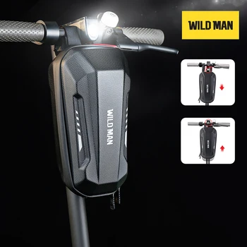 Сумка для электрического скутера WILD MAN EVA Hard Shell Водонепроницаемая ночная светоотражающая для M365 PRO 2 KUGOO M4 Cycling Bag Pannier