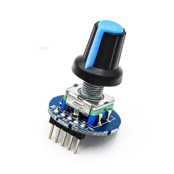 Модуль поворотного энкодера для разработки датчика Arduino Brick Круглая крышка ручки звукового потенциометра EC11