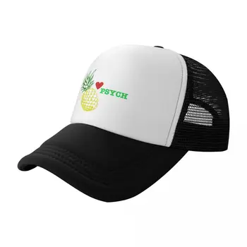 Бейсболка с логотипом Psych Pineapple, регулируемая шляпа дальнобойщика, головной убор в стиле унисекс, черный