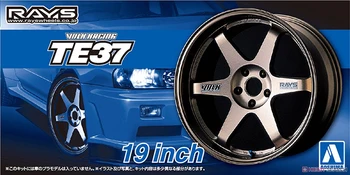 AOSHIMA 1: 24 Volk Racing TE37 19 дюймов 05390 Собранный обод колеса с моделью шины Аксессуары Игрушка