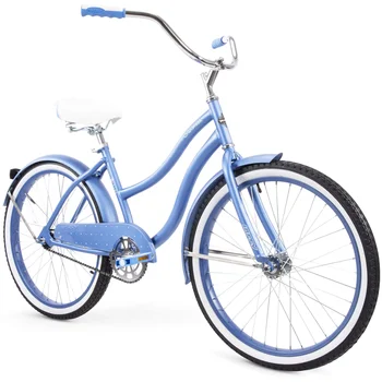 24-дюймовый велосипед Cranbrook Girls ' Cruiser с рамой Perfect Fit, Bariwinkle