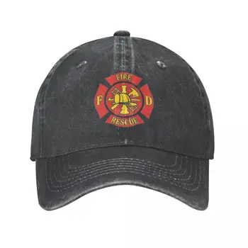 Ретро FD Пожарно-спасательные бейсболки в стиле Унисекс, потертые Головные уборы с логотипом пожарного, Сувенирные шапки для активного отдыха, Шляпа