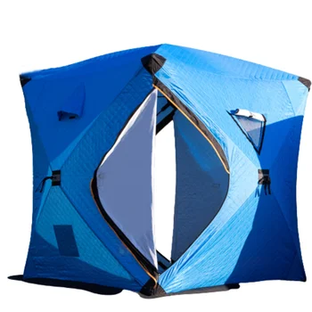 Палатка для рыбалки на открытом воздухе с изоляцией, хлопчатобумажная ткань, утолщение, предотвращает замерзание, несколько человек, снежный домик