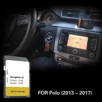 AT V18 Подходит для VW Polo С 2013 по 2017 год Навигационная система автомобиля программное обеспечение Map GPS Крышка SD карты Нидерланды Польша