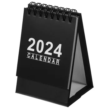 Украшения для дома 2024 Мини-настольный Календарь, Ежедневное Маленькое Бумажное украшение для офиса