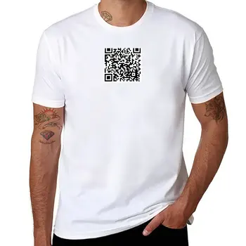 Новый сканер QR-кода RICKROLL, Забавная футболка с розыгрышем Рика Эстли, летние топы, футболка, мужские футболки