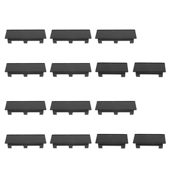 2 комплекта 52-дюймовых защелкивающихся защитных чехлов черного цвета для грузовиков с прямыми изогнутыми светодиодными лампами