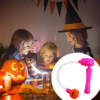 Светящаяся лампа в виде тыквы на Хэллоуин, Трясущаяся палка, бросающая палку со звуком, Фестивальный реквизит, детские игрушки, Тыква с подсветкой