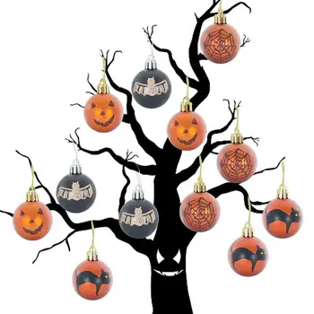 Шар для Хэллоуина, Подвесное украшение, украшения для шаров, 12 шт., Воздушный шар, Товары для декора детских домашних вечеринок, Небьющиеся для праздничного декора