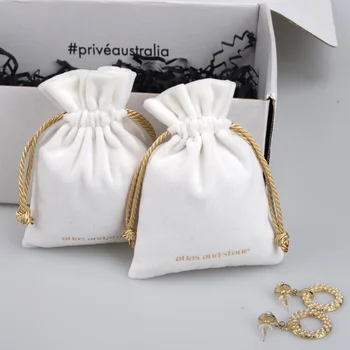 Бело-желтые веревочные подарочные пакеты для упаковки8x10cm 9x12cm 10x15cm (4x6 дюймов) 13x18cm (5x7in) пакеты для упаковки