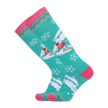 Лыжные носки, дышащие носки для сноуборда, катания на лыжах, зимние утепленные хлопчатобумажные спортивные носки для бега
