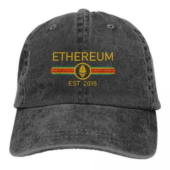 Женская кепка Crypto Coin Multicolor Hat с козырьком Ethereum 2015, ретро персонализированные шляпы с защитой козырька