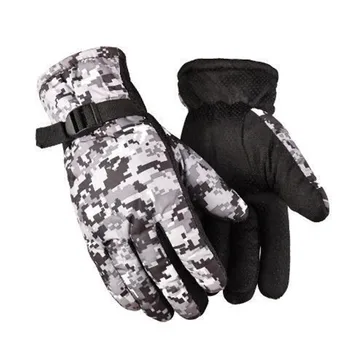 Зимние уличные перчатки, Ветрозащитные перчатки, Камуфляжные перчатки для катания на лыжах, теплые перчатки для альпинизма, Уличные перчатки-варежки