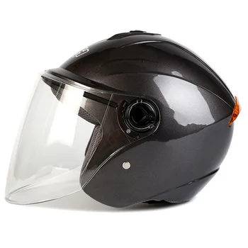 Мотоциклетный шлем с открытым лицом 3/4, Полукамерный, Автоцикл, электрический мотоцикл для пригородной езды, защитный головной убор ABS Winproof