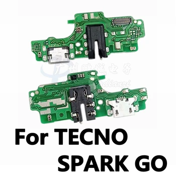 10шт для TECNO SPARK GO с зарядной платой IC Зарядное устройство гибкие запчасти для мобильных телефонов Гибкий кабель с микрофоном Mic