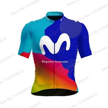 Велосипедная майка Movistar Pro, одежда для гоночных велосипедов, велосипедная одежда MTB, летняя велосипедная одежда Hombre Maillot Ropa Ciclismo