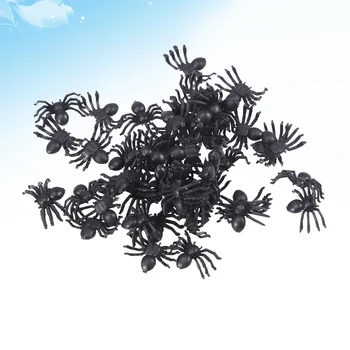 Моделирование Черных пауков Игрушки Пауки Насекомые Игрушки для детей Сувениры 300шт Розыгрыш