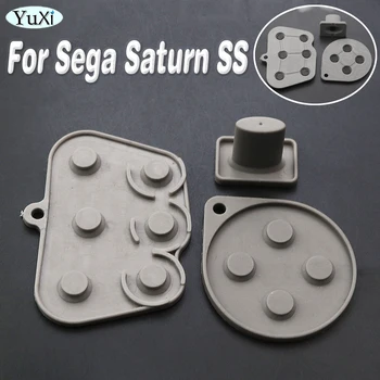 Силиконовая проводящая резиновая кнопка для Sega Saturn SS Controller Проводящие накладки 1 комплект ремонтных деталей