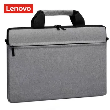 Новая высококачественная сумка для ноутбука Lenovo для школьников для работы на открытом воздухе, для хранения компьютера, водонепроницаемая сумка для компьютера большой емкости, серая сумка