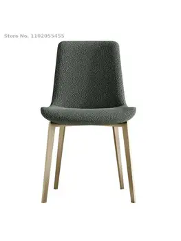 Легкое роскошное обеденное кресло из высококачественной кожи, современное минималистичное сетчатое красно-зеленое кресло для макияжа, итальянское тканевое кресло высокого класса