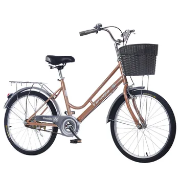 22-дюймовый велосипед из высокоуглеродистой стали, мужские и женские велосипеды Усиленная рама Предназначена для безопасной езды на велосипеде на открытом воздухе