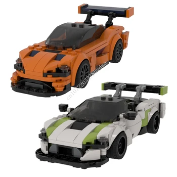 MOC Speed Champions 720S GT3 Super Sportscar Гоночная модель, Строительные блоки, Технологические Кирпичи, Творческая Сборка, Детские Игрушки, Подарки