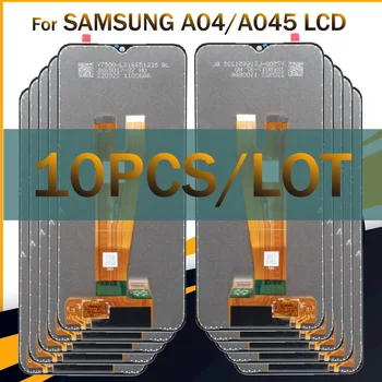 10 шт./лот Оригинальный AMOLED Для Samsung Galaxy A04 A045 SM-A045F SM-A045F/DS ЖК-дисплей С сенсорным экраном и Цифровым Преобразователем в сборе