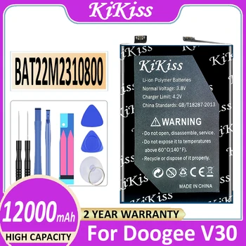 Оригинальный аккумулятор KiKiss BAT22M2310800 12000mAh для Doogee V30 Bateria