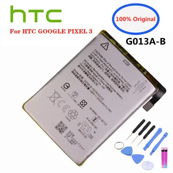 2915 мАч 100% Оригинальный Аккумулятор G013A-B Для HTC GOOGLE Pixel 3 G013B G013A Pixel3 Телефон Высококачественная Замена Bateria + Инструменты