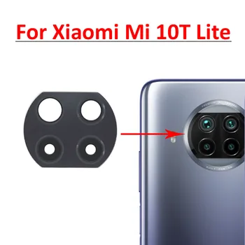 Новинка для Xiaomi Mi 10T Lite Задняя камера Стеклянный объектив с клеевой наклейкой Запасные части Рамки для мобильных телефонов Xiaomi