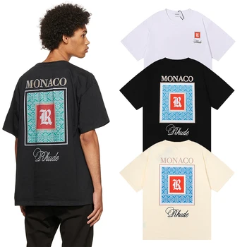 2023 1: 1, американский трендовый бренд в стиле Хип-хоп, Высококачественная футболка с буквенным принтом, Мужская Женская модная футболка высокого качества.