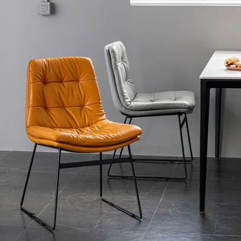 Обеденный стул в скандинавском стиле Со Спинкой, Стол под Паром, Роскошный Обеденный стул для конференций, Кухонная Мебель Silla Comedor QF50DC