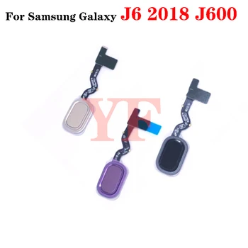 Для Samsung Galaxy J6 Plus 2018 J610F J600F Кнопка Home Touch ID Датчик Отпечатков пальцев Клавиша Возврата Меню Гибкий Кабель